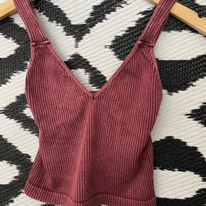 Free People Washed Seamless Crop xs/s